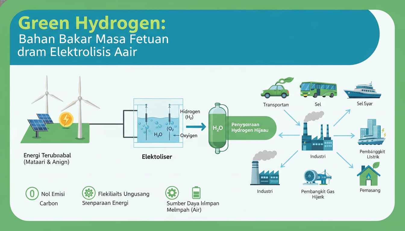 Green Hydrogen: Bahan Bakar Masa Depan dari Elektrolisis Air
