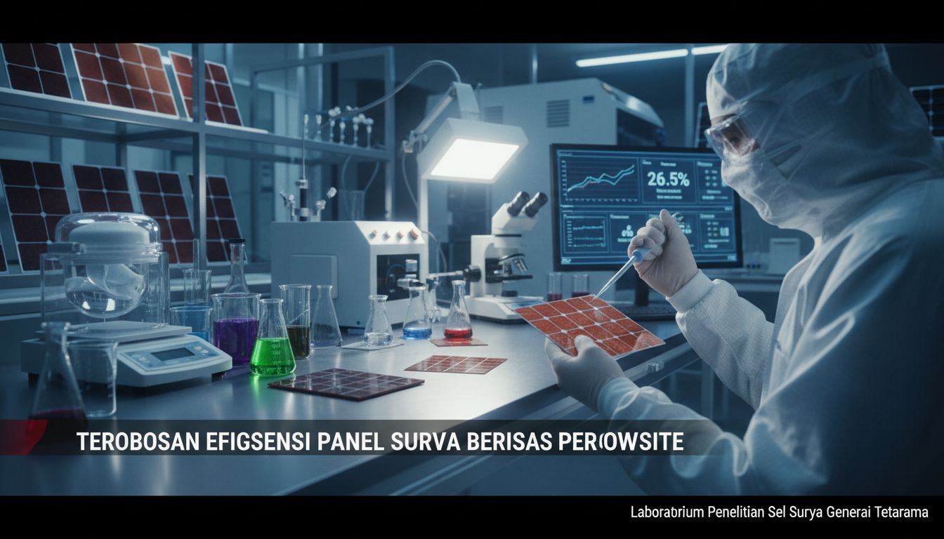 Terobosan Efisiensi Panel Surya Berbasis Perovskite