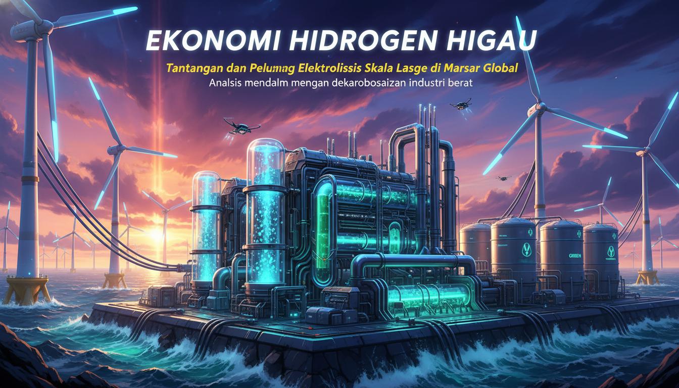 Ekonomi Hidrogen Hijau: Tantangan dan Peluang Elektrolisis Skala Besar di Pasar Global